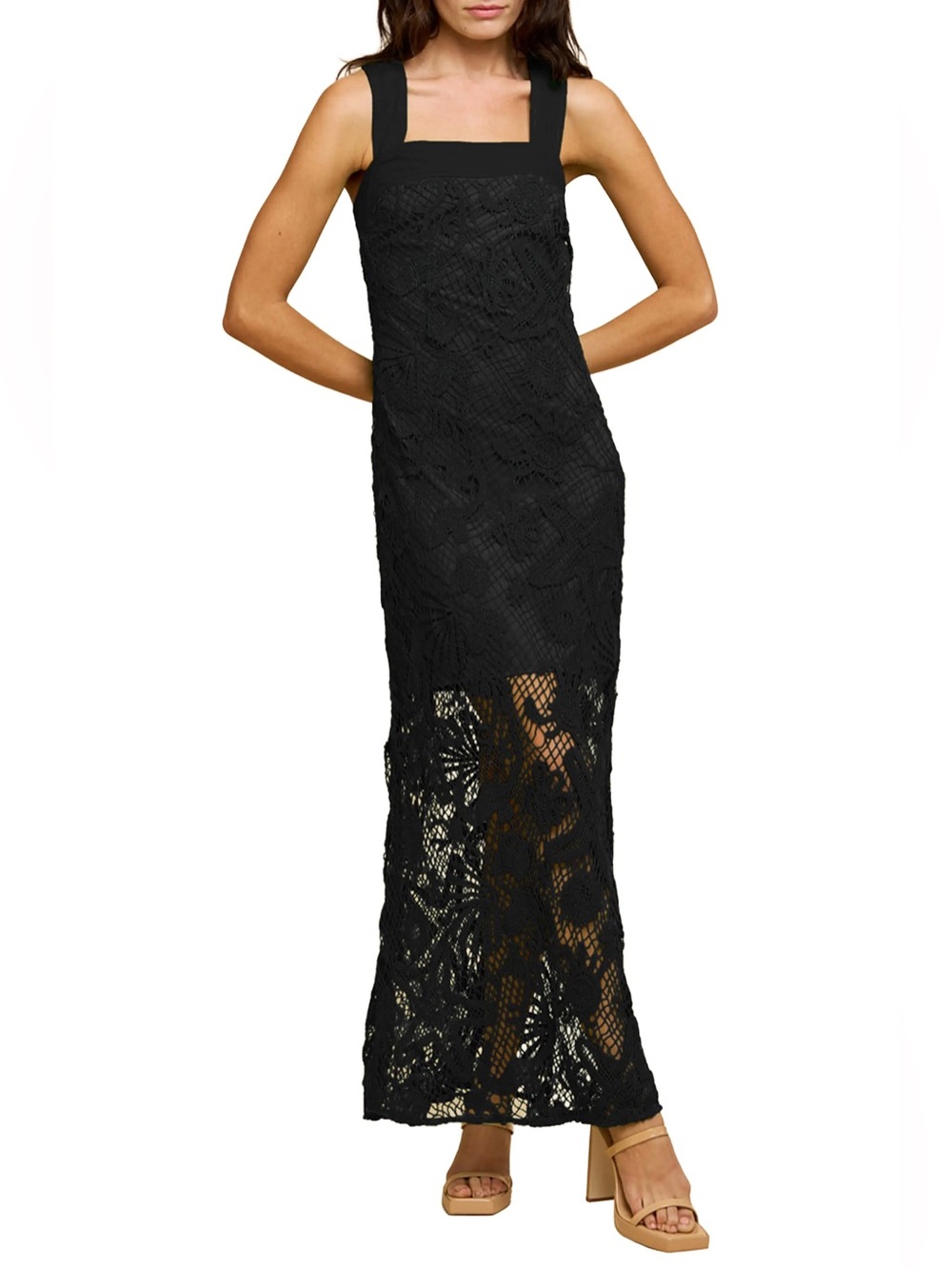 Ciebon ‘Krystina’ Crochet Maxi Dress - Picture 2 of 10